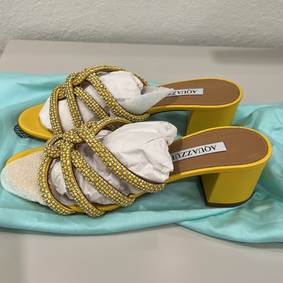 Aquazurra Yellow heels - Picture 6 of 8